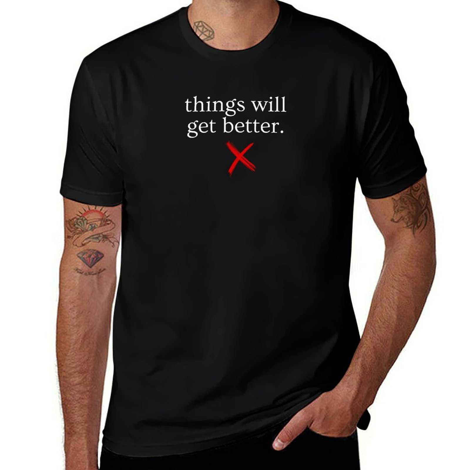 Health Wellness Gifts For Men - Wellness X – T-Shirt „Things Will