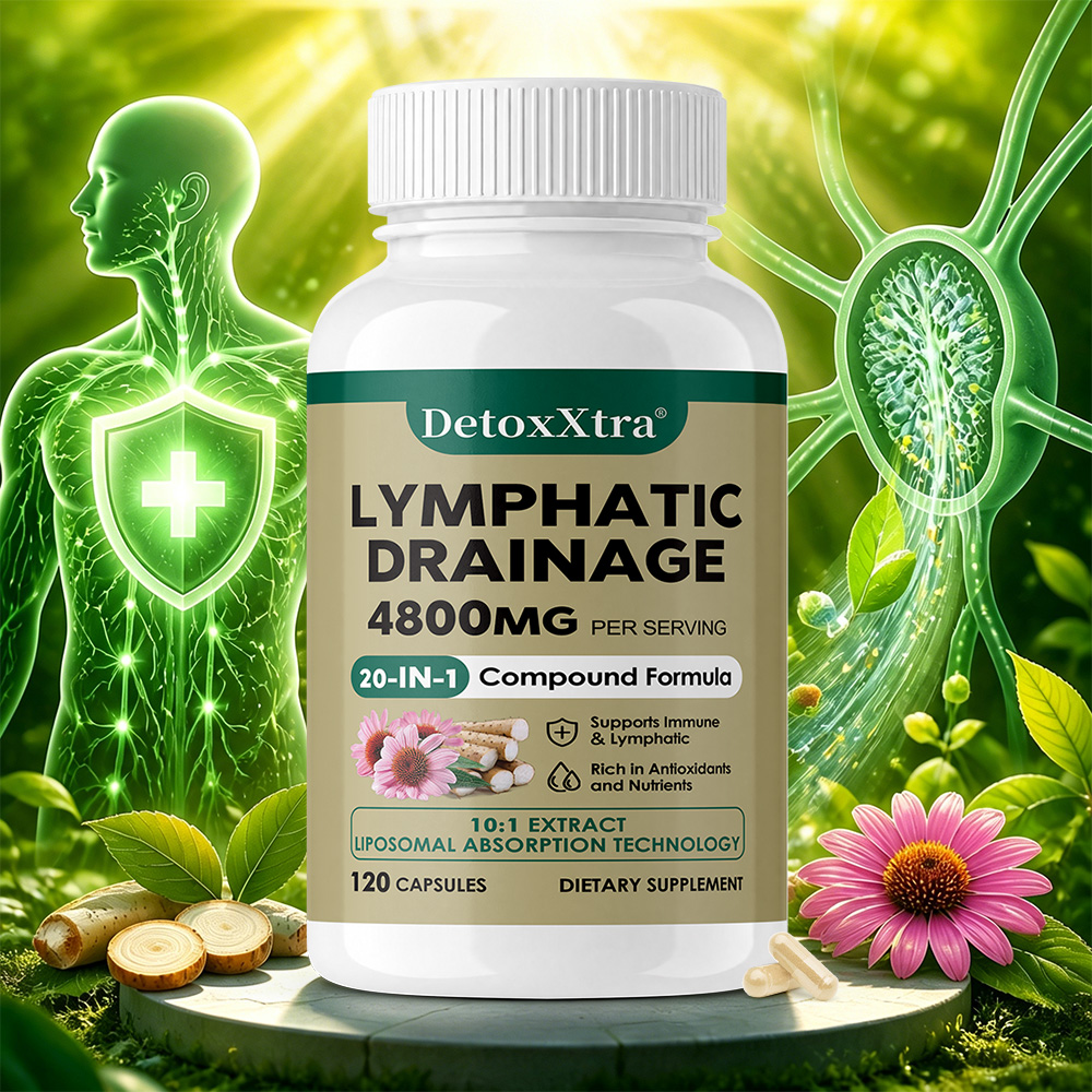 Health Wellness Energy - Lymphreinigungs-Nahrungsergänzungsmittel - Unterstützt die Lymphreinigung, die