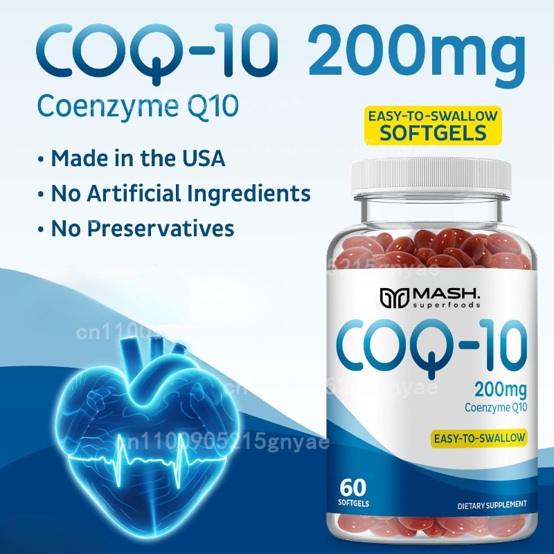 Health Wellness Energy - CoQ10-Kapseln, Ultra CoQ10, 3x bessere Absorption,